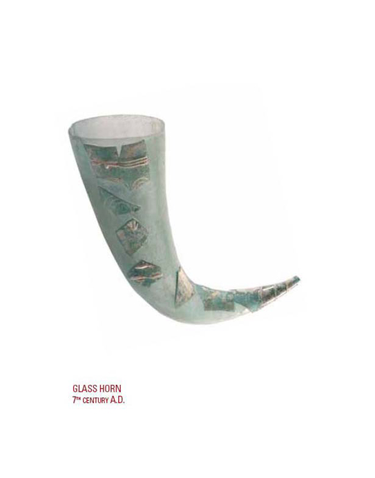 Glass Horn. 7th Century AD.