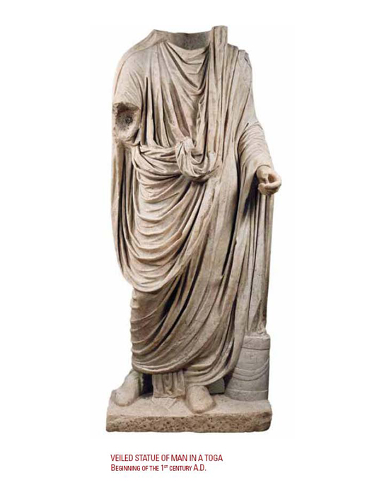 Veiled Statue of Man in a Toga. Beginning of the 1st Century AD.
