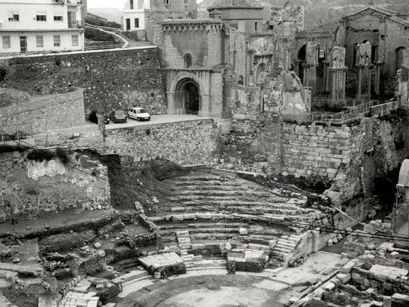 El Teatro Romano de Cartagena en 1997