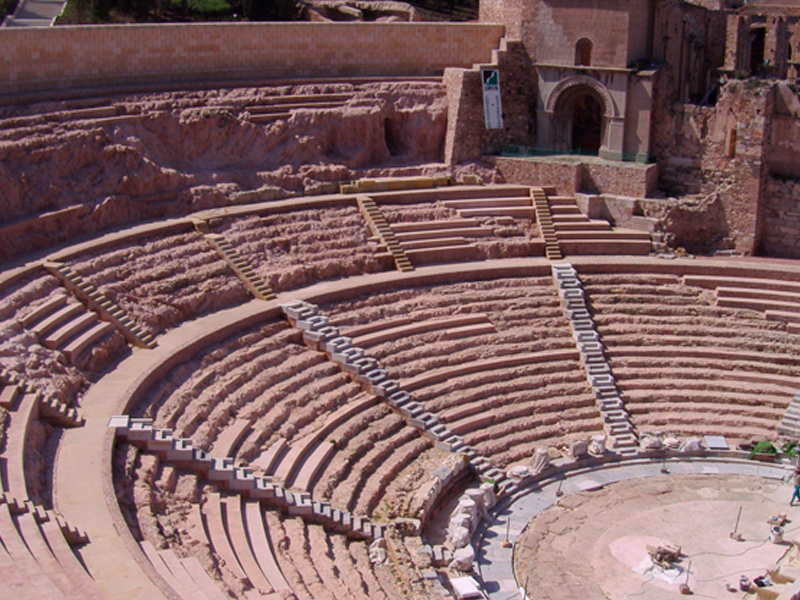 El Teatro Romano de Cartagena en 2006